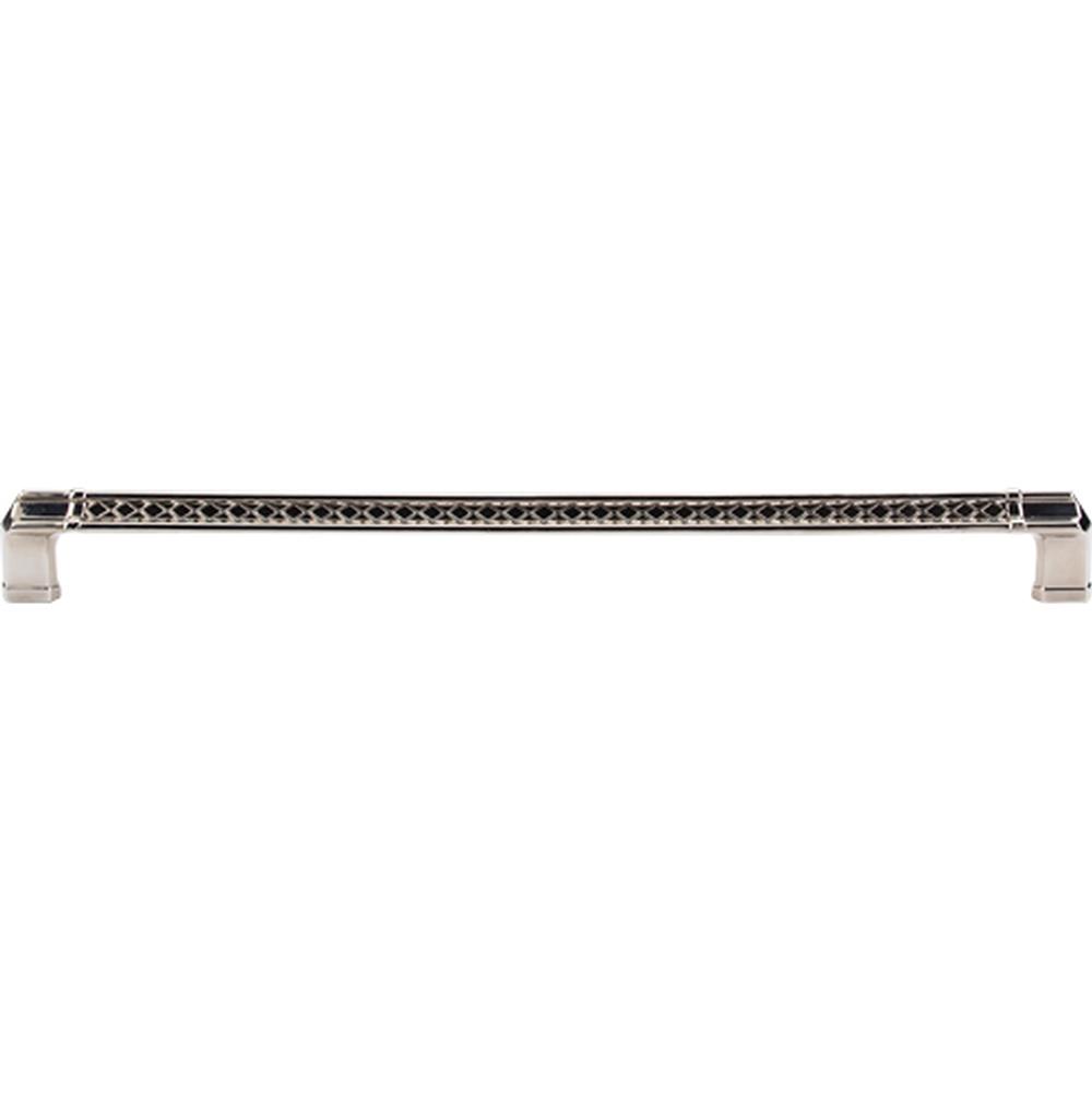 Top Knobs TK207 Tower Bridge Pull 12" - Polished Nickel