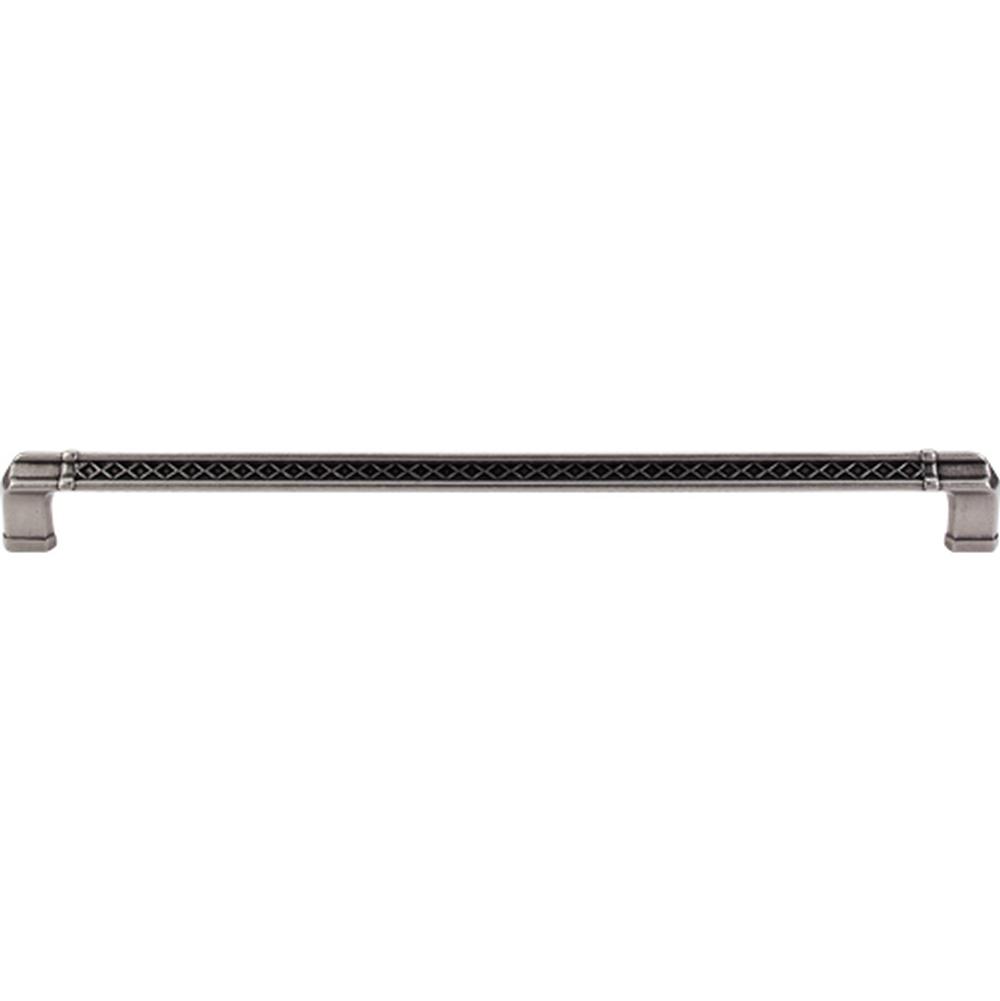 Top Knobs TK207 Tower Bridge Pull 12" - Pewter Antique