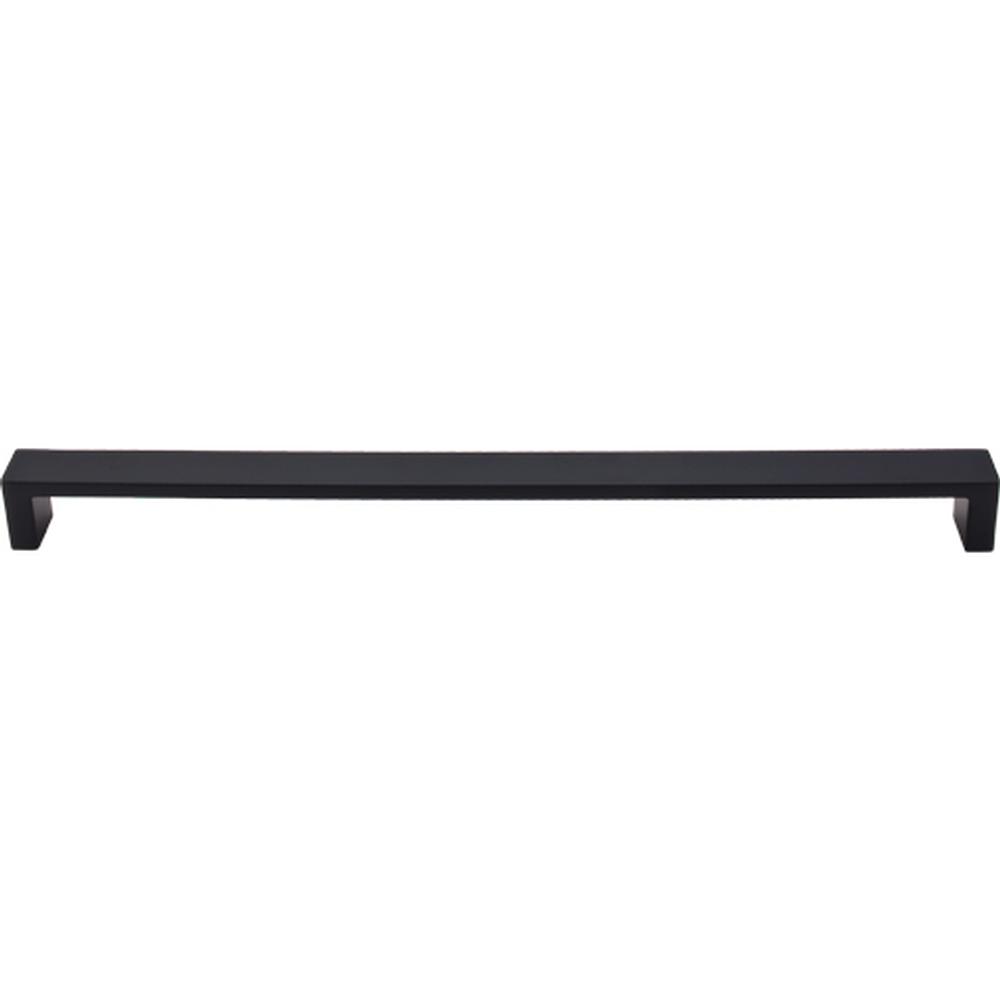 Top Knobs TK253 Modern Metro Pull 12" - Flat Black