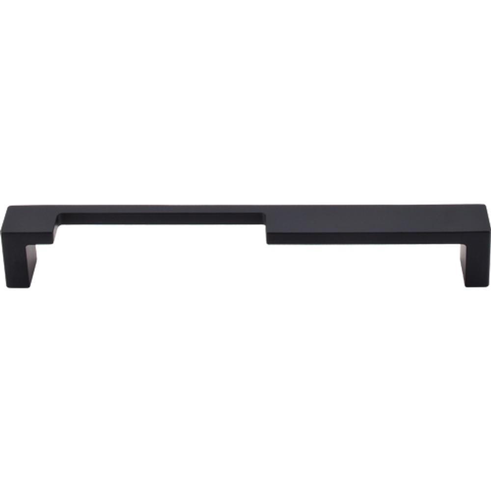 Top Knobs TK257 Modern Metro Notch Pull A 7" - Flat Black