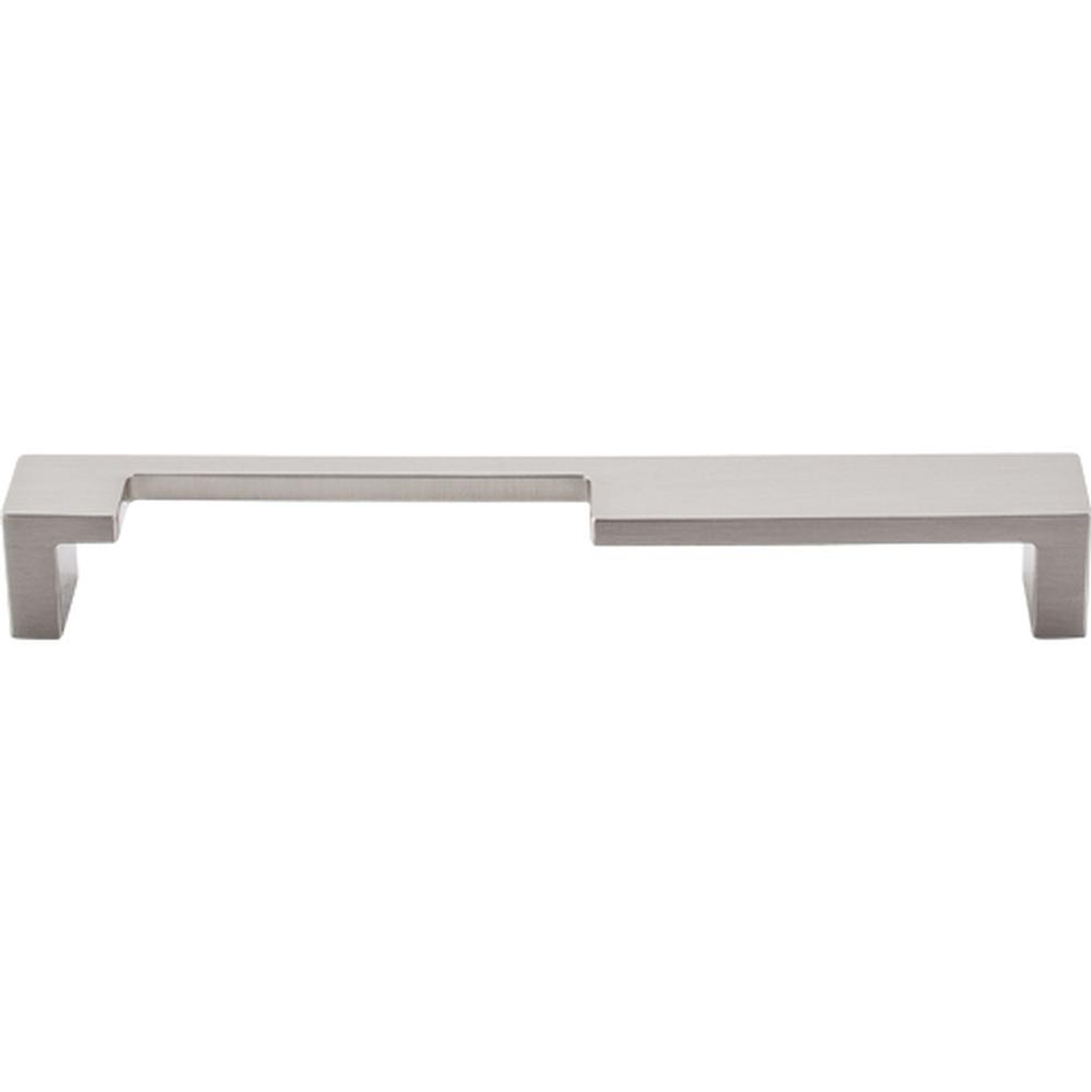 Top Knobs TK257 Modern Metro Notch Pull A 7" - Brushed Satin Nickel