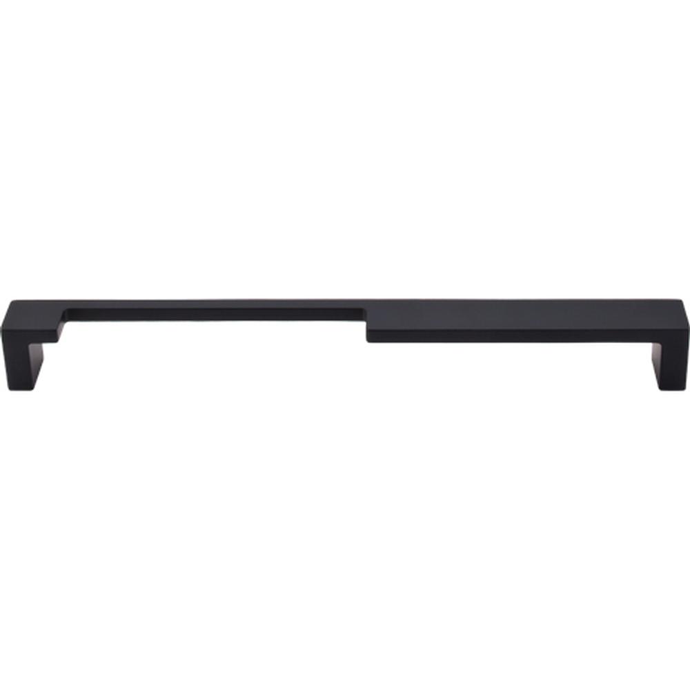 Top Knobs TK258 Modern Metro Notch Pull A 9" - Flat Black