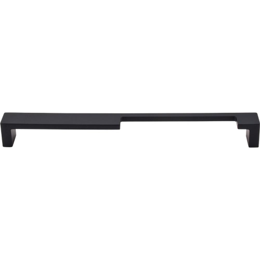 Top Knobs TK261 Modern Metro Notch Pull B 9" - Flat Black