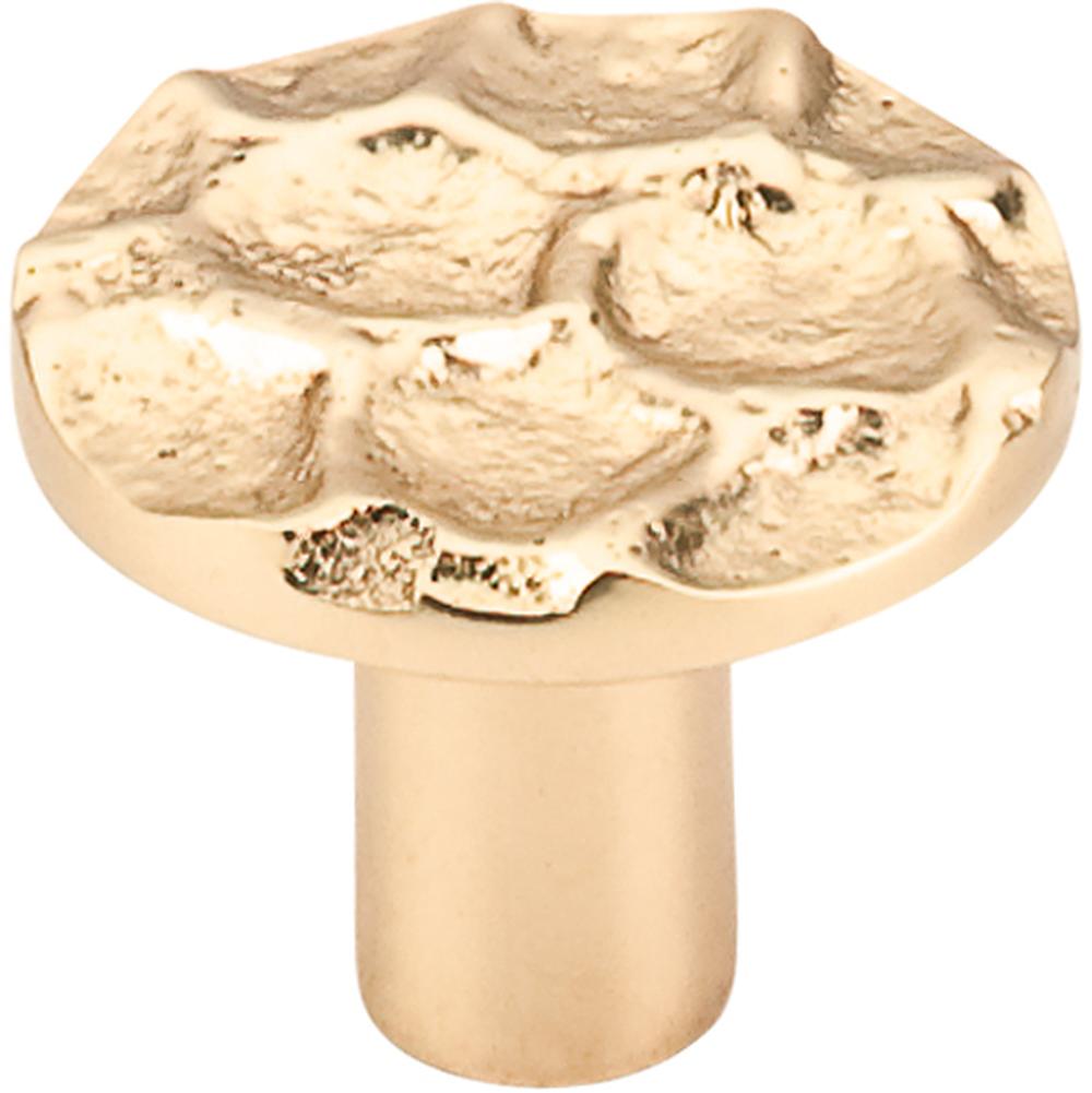Top Knobs TK296BR Cobblestone Round Knob Medium 1 3/8" - Brass