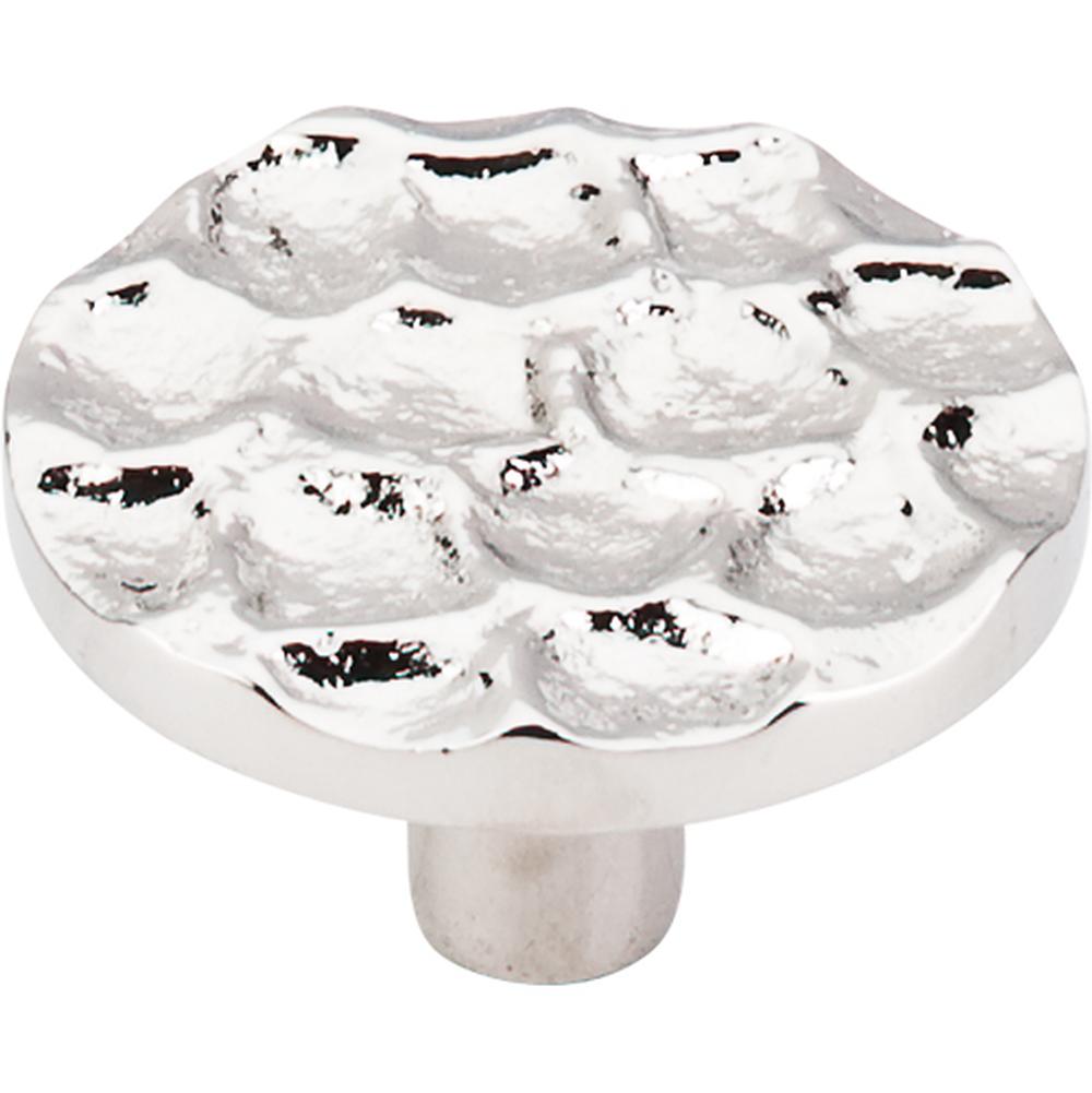 Top Knobs TK297PN Cobblestone Round Knob Large 1 15/16" - Polished Nickel