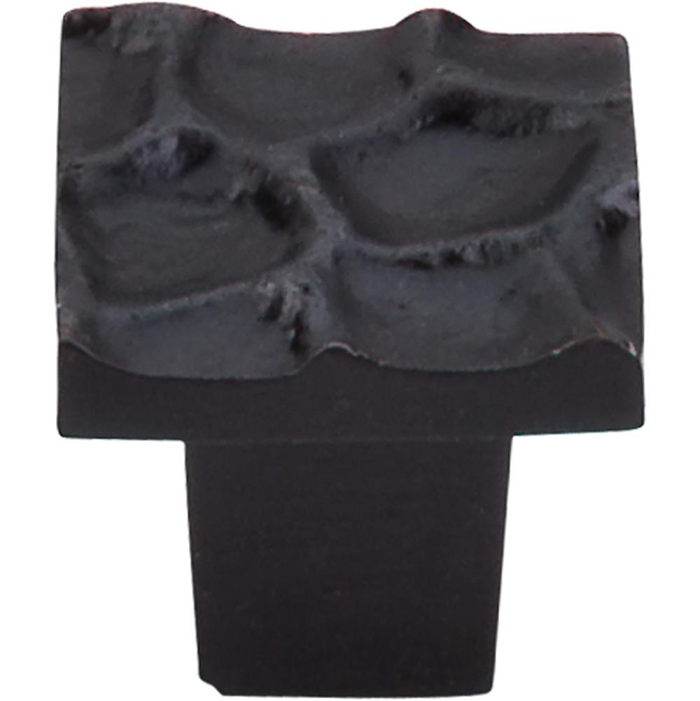 Top Knobs TK300CB Cobblestone Knob Small 1 1/8" - Coal Black
