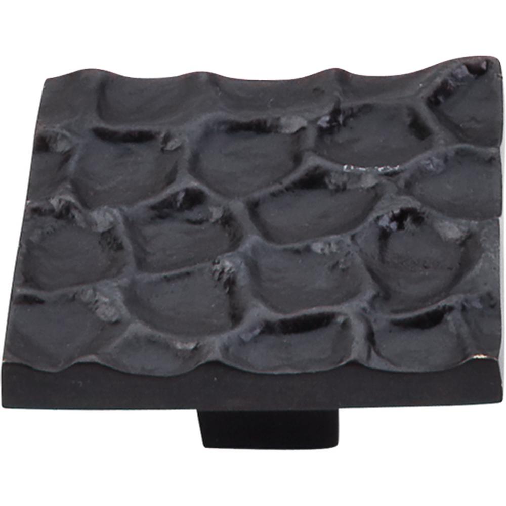 Top Knobs TK302CB Cobblestone Knob Large 1 15/16" - Coal Black