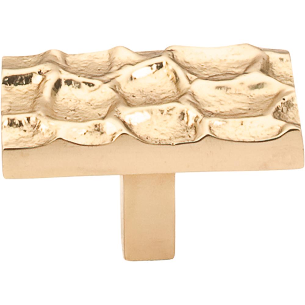 Top Knobs TK303BR Cobblestone Rectangle Knob 1 7/8" - Brass