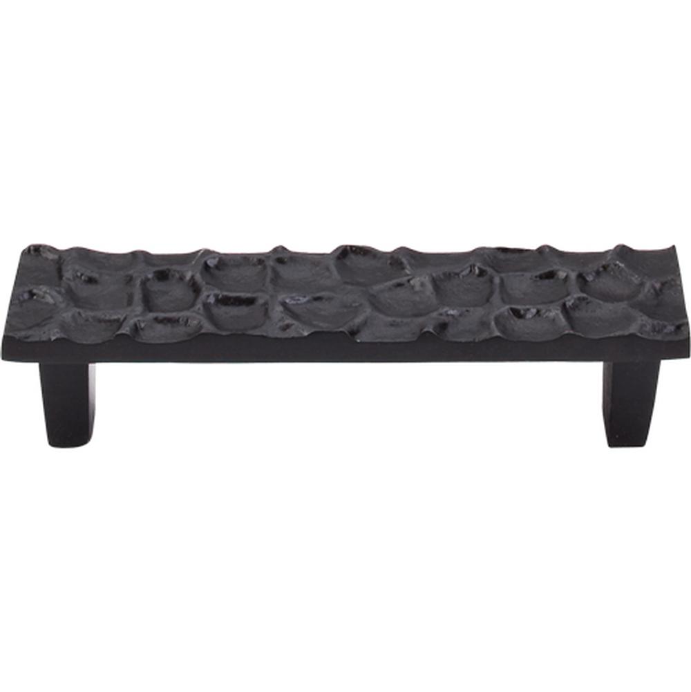 Top Knobs TK304CB Cobblestone Pull 3 3/4" - Coal Black