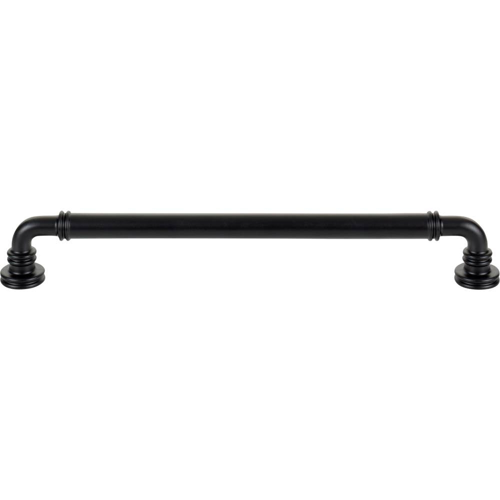 Top Knobs TK3145 Cranford Pull 8 13/16 Inch (c-c) - Flat Black