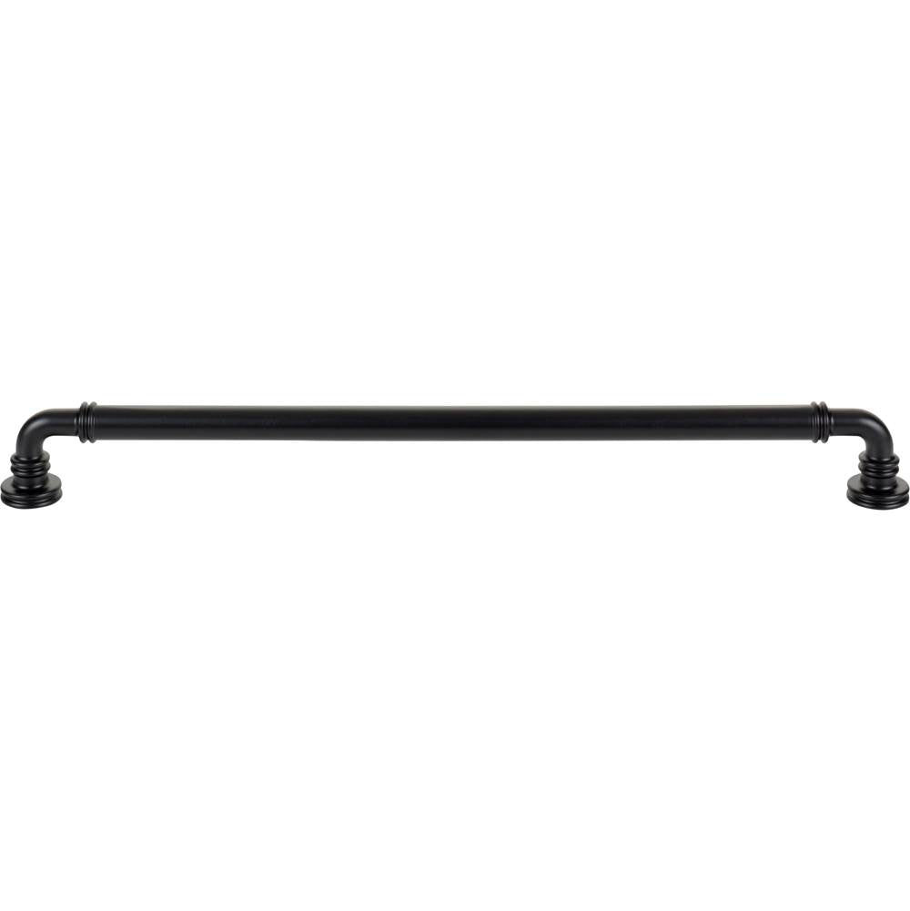 Top Knobs TK3146 Cranford Pull 12 Inch (c-c) - Flat Black