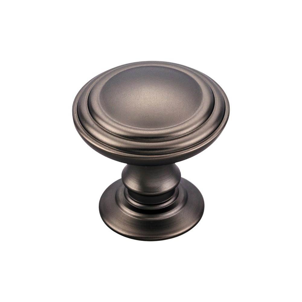 Top Knobs TK320 Reeded Knob 1 1/4" - Ash Gray
