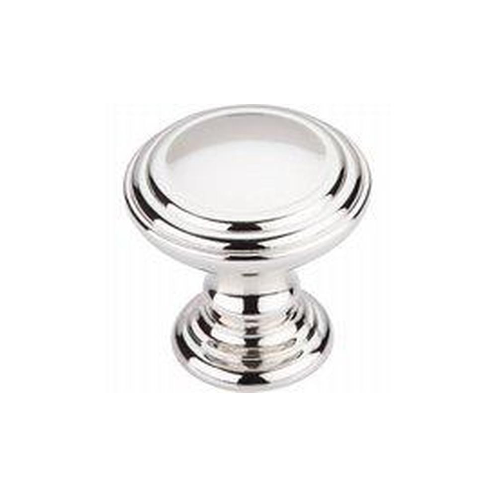 Top Knobs TK321 Reeded Knob 1 1/2" - Polished Nickel