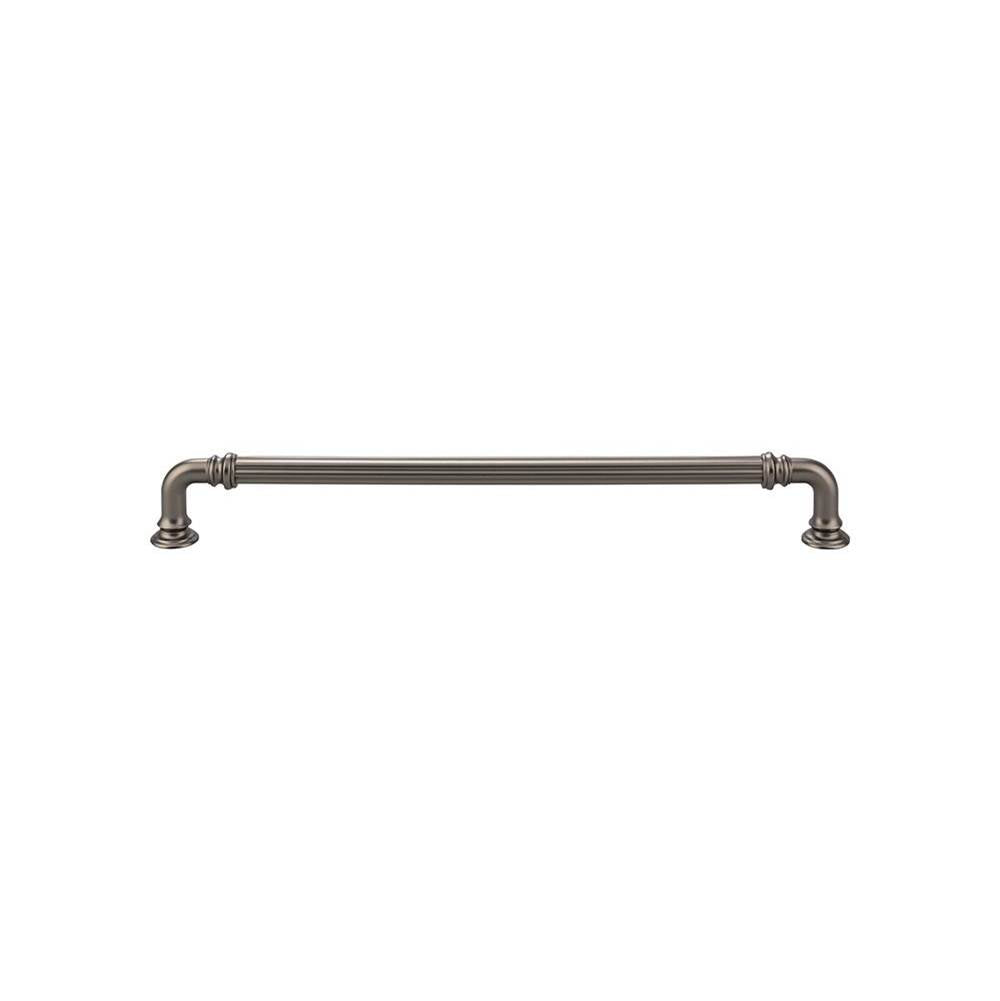 Top Knobs TK325 Reeded Pull 9" - Ash Gray