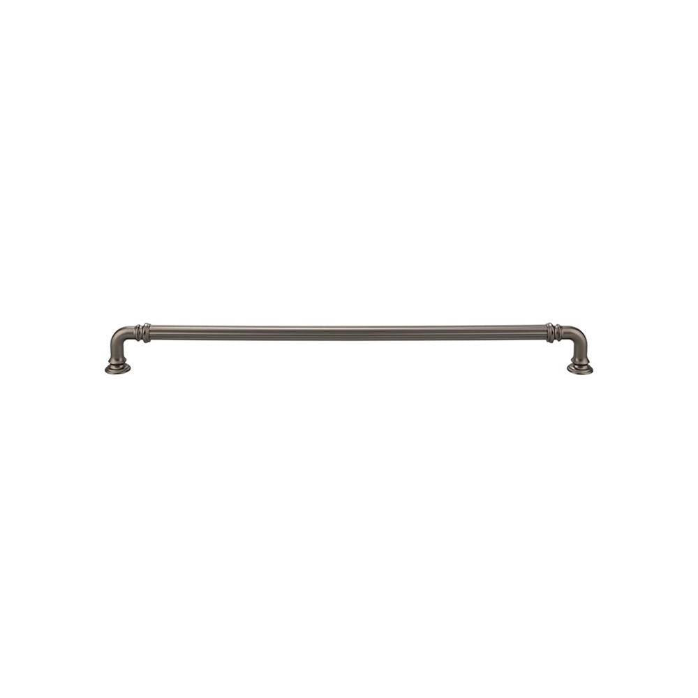 Top Knobs TK326 Reeded Pull 12" - Ash Gray