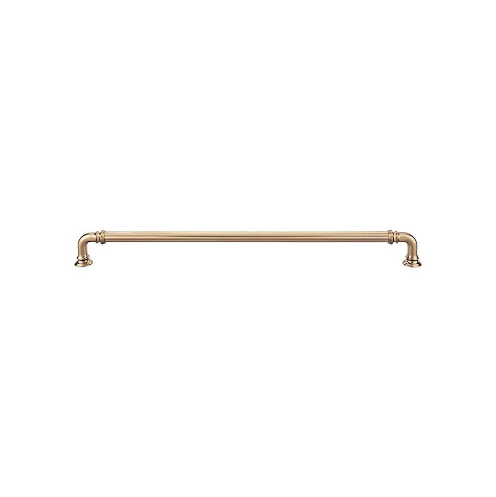 Top Knobs TK326 Reeded Pull 12" - Honey Bronze