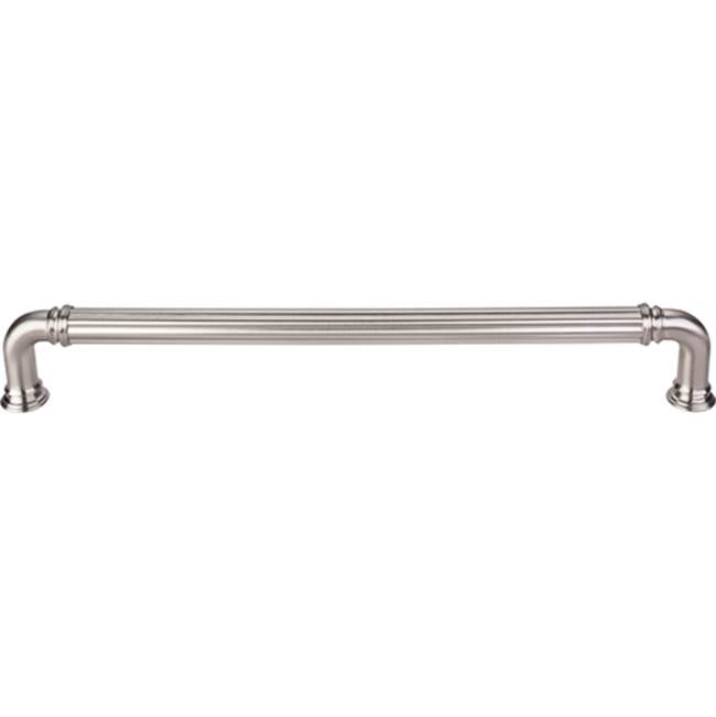 Top Knobs TK327 Reeded Appliance Pull 12 Inch (c-c) - Brushed Satin Nickel