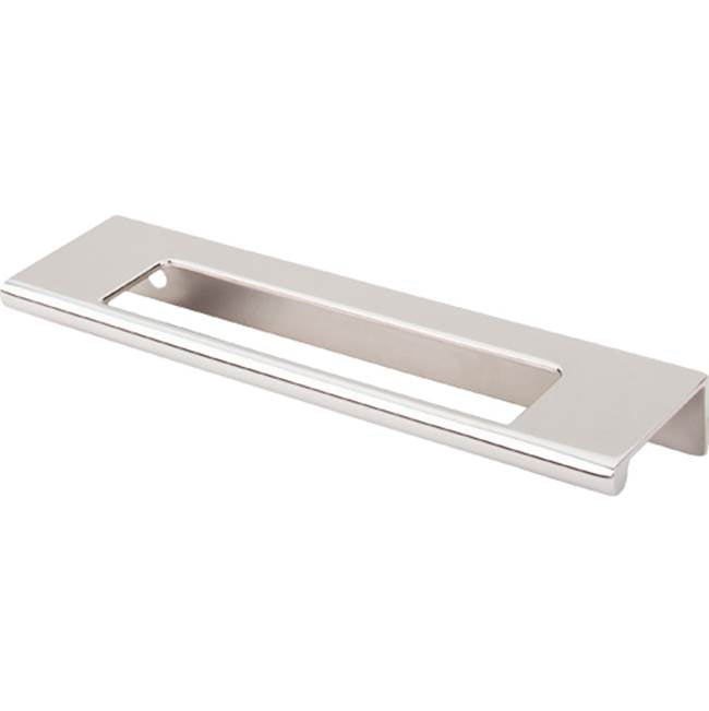 Top Knobs TK521 Europa Cut Out Tab Pull 5 Inch (c-c) - Polished Nickel
