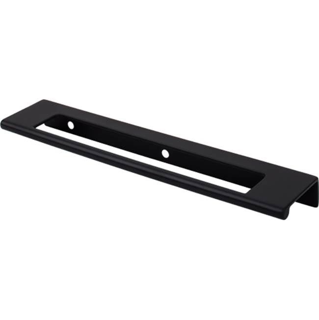 Top Knobs TK522 Europa Cut Out Tab Pull 6 Inch (c-c) - Flat Black