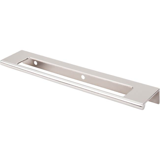 Top Knobs TK522 Europa Cut Out Tab Pull 6 Inch (c-c) - Polished Nickel
