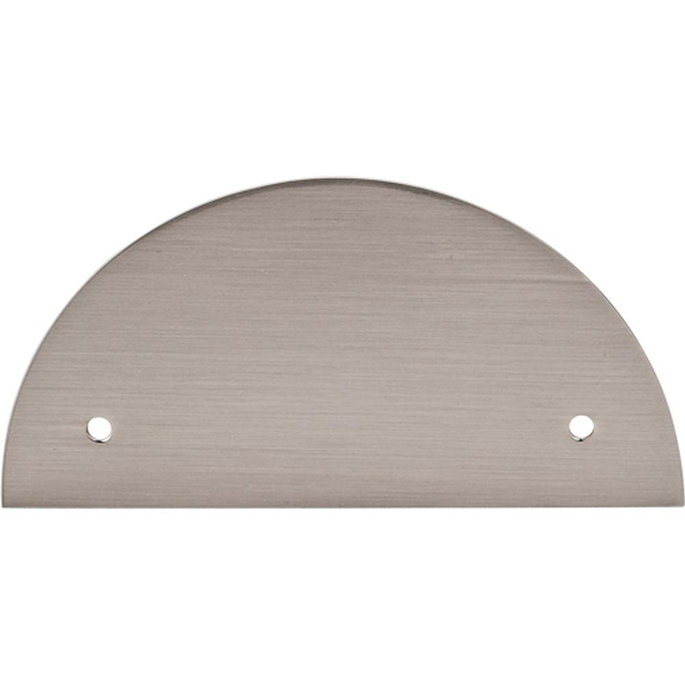 Top Knobs TK54 Half Circle Backplate 3 1/2" - Brushed Satin Nickel