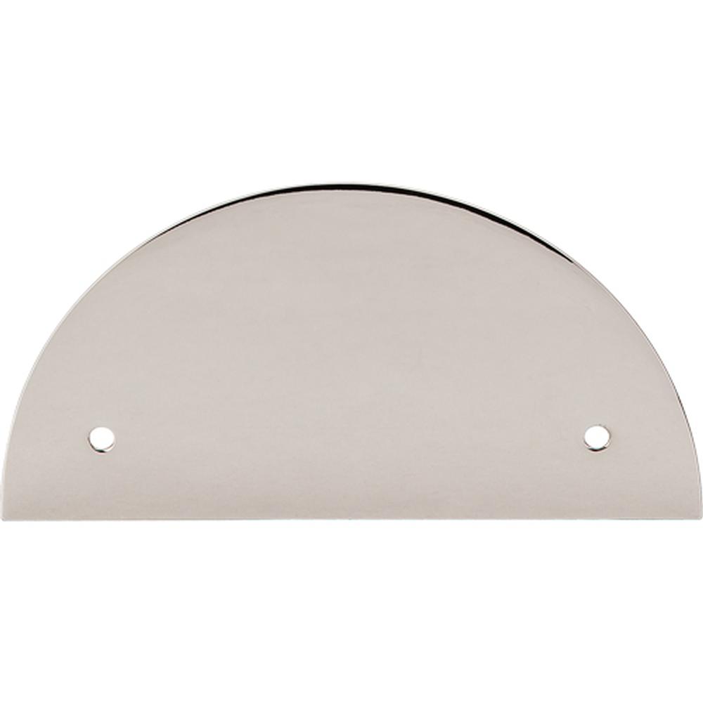 Top Knobs TK54 Half Circle Backplate 3 1/2" - Polished Nickel