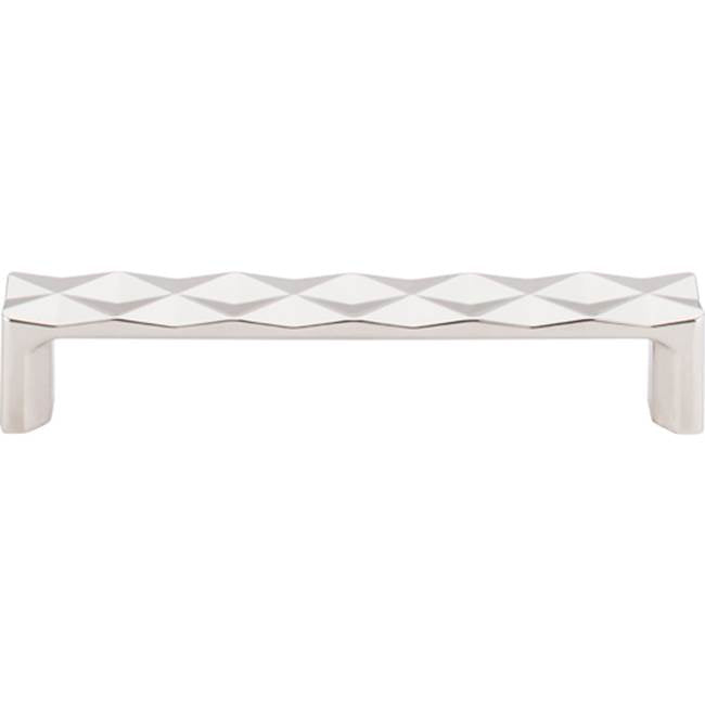 Top Knobs TK562 Quilted Pull 5 1/16 Inch (c-c) - Polished Nickel