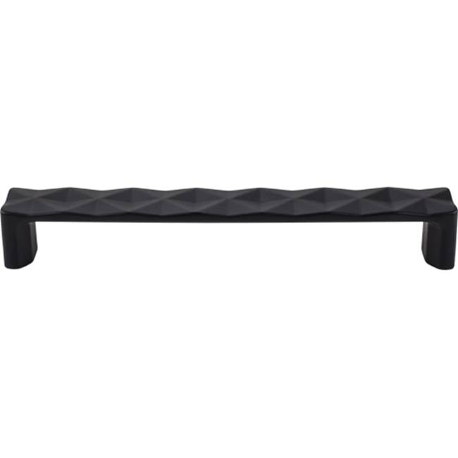 Top Knobs TK563 Quilted Pull 6 5/16 Inch (c-c) - Flat Black