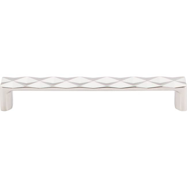 Top Knobs TK563 Quilted Pull 6 5/16 Inch (c-c) - Polished Nickel