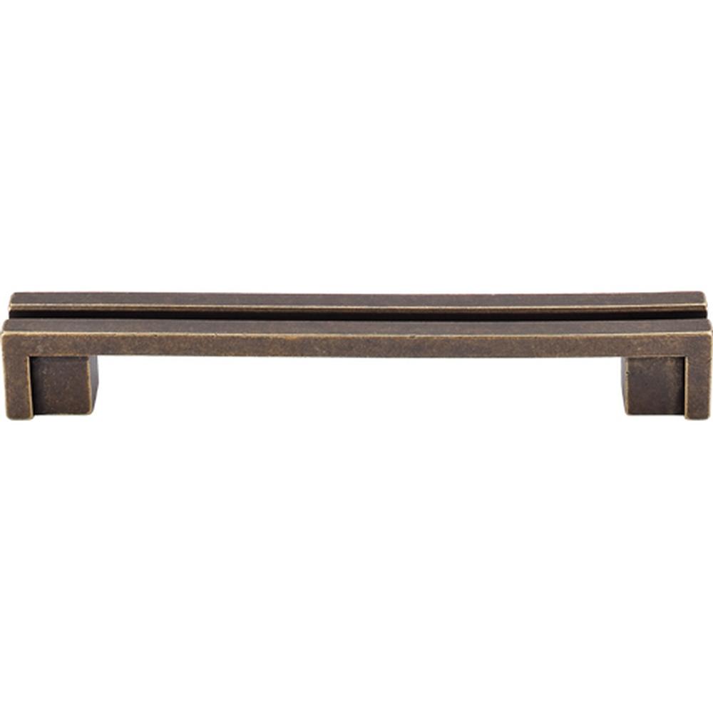 Top Knobs TK56 Flat Rail Pull 5" - German Bronze