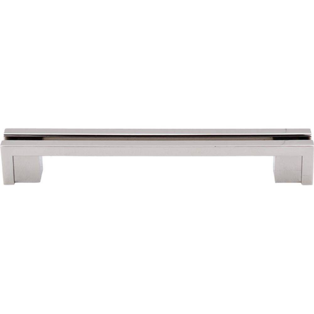 Top Knobs TK56 Flat Rail Pull 5" - Polished Nickel