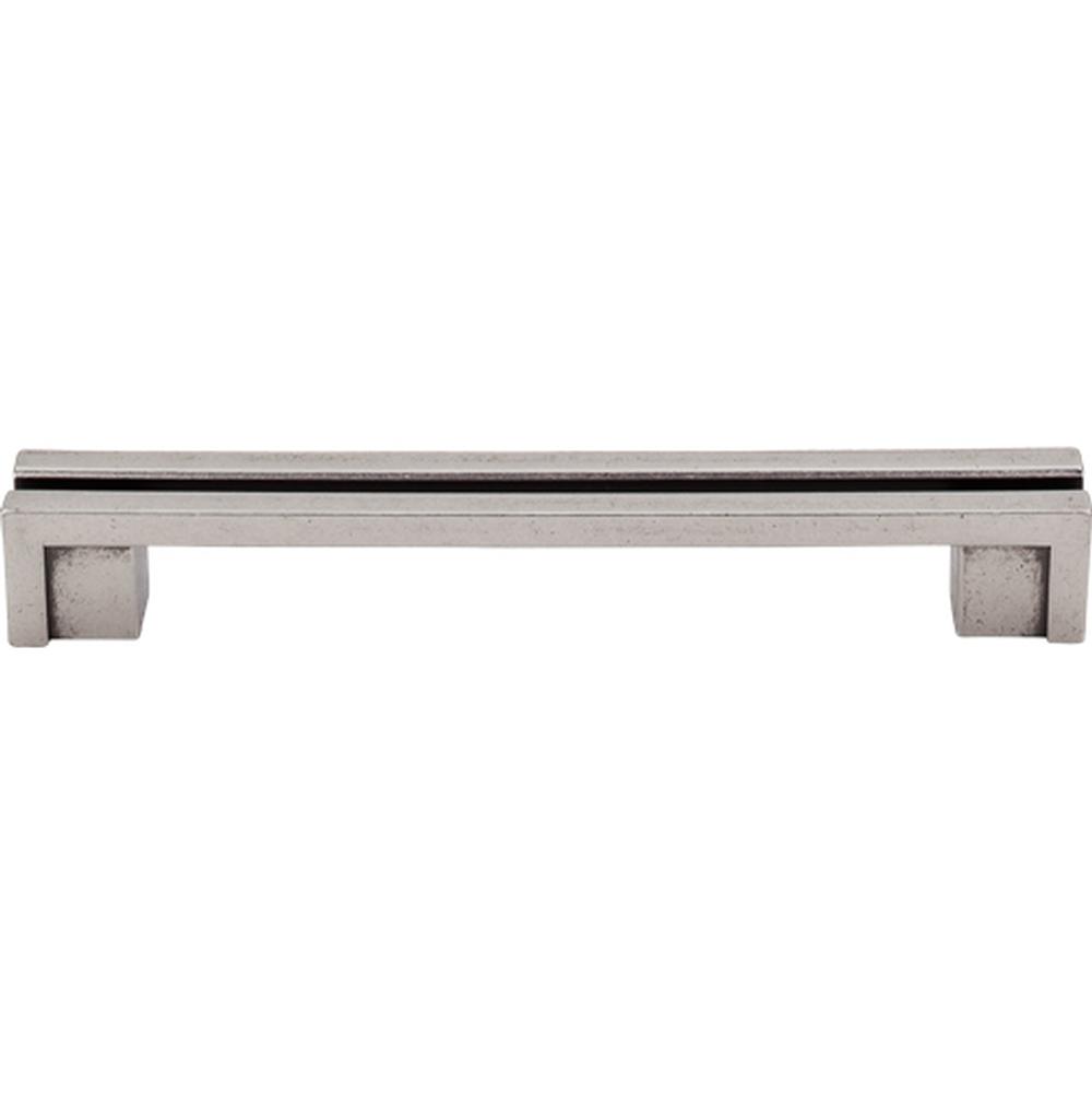 Top Knobs TK56 Flat Rail Pull 5" - Pewter Antique