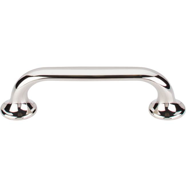 Top Knobs TK593 Oculus Oval Pull 3 3/4 Inch (c-c) - Polished Nickel