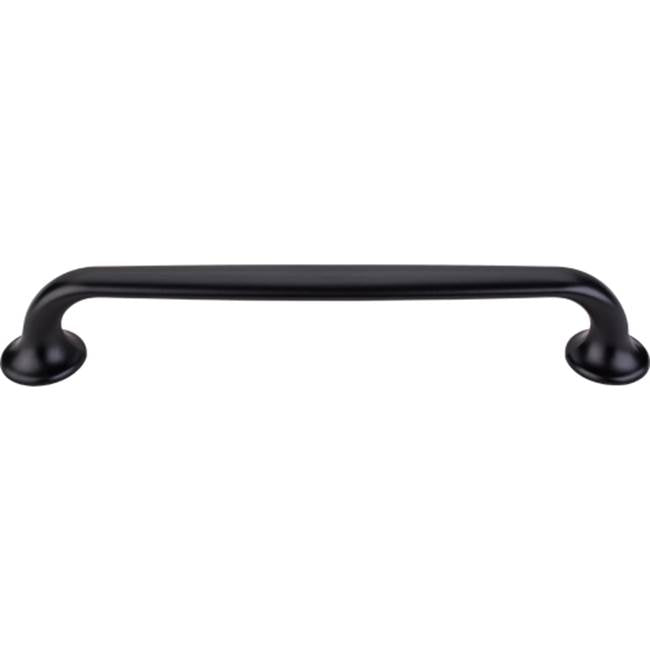 Top Knobs TK595 Oculus Oval Pull 6 5/16 Inch (c-c) - Flat Black