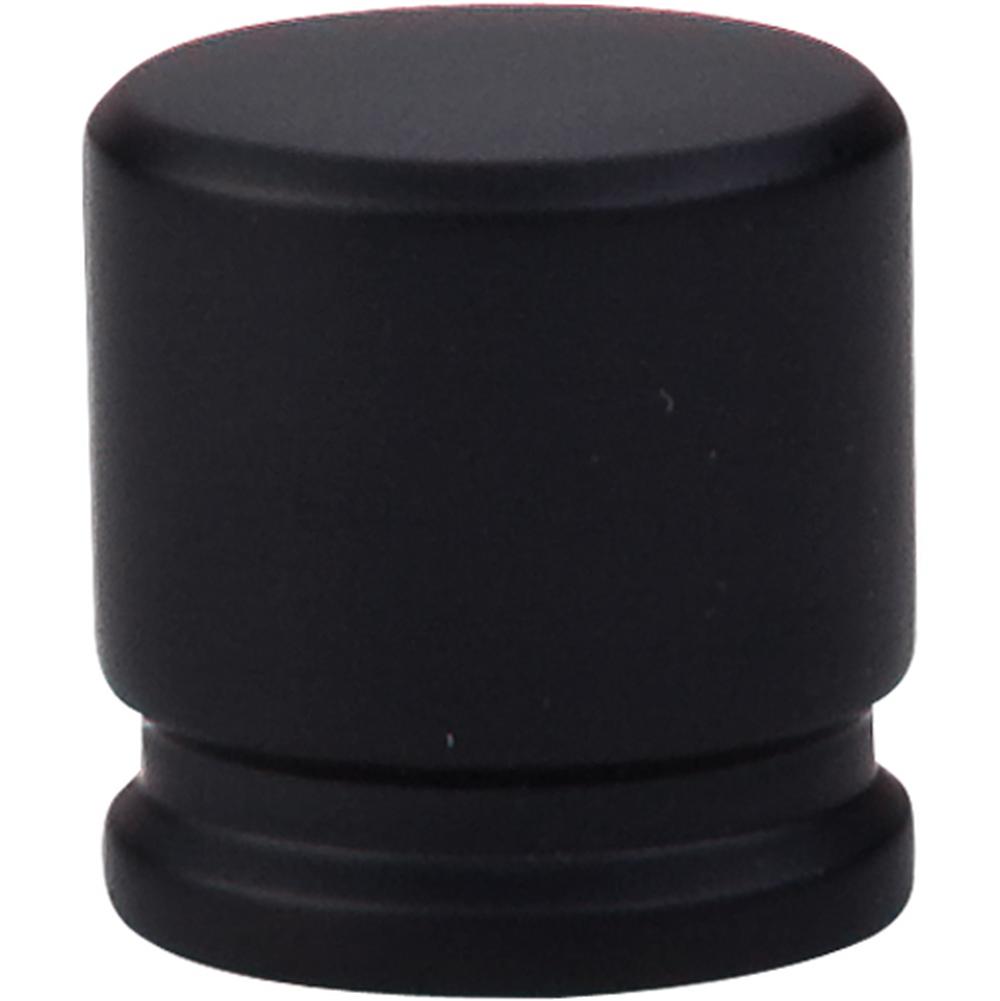 Top Knobs TK59 Oval Knob Medium 1 1/8" - Flat Black