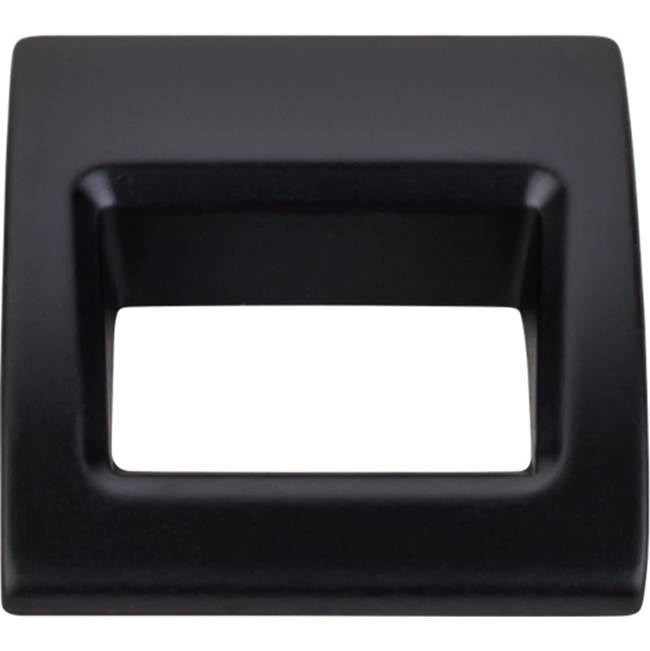 Top Knobs TK615 Tango Finger Pull 1 1/8 Inch (c-c) - Flat Black