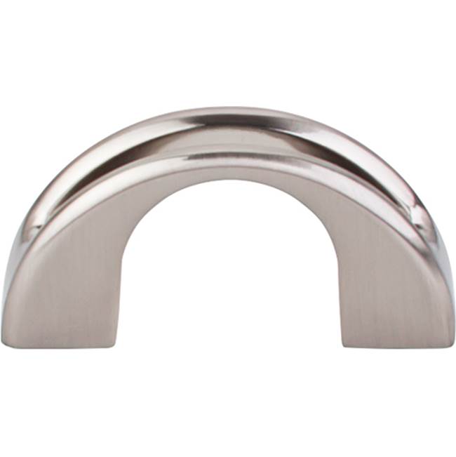 Top Knobs TK617 Tango U Finger Pull 1 1/4 Inch (c-c) - Brushed Satin Nickel