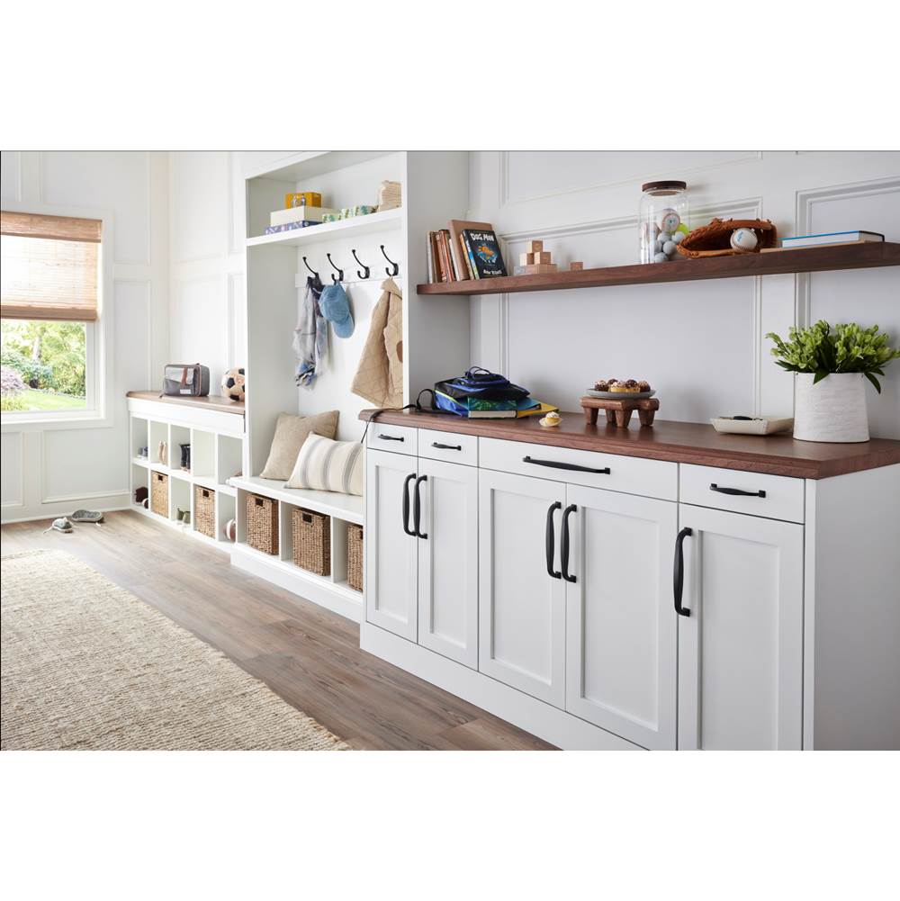 Top Knobs TK726 Contour Pull 12 Inch (c-c) - Flat Black