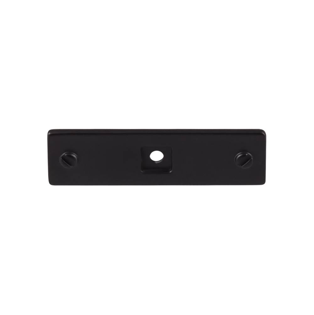 Top Knobs TK741 Channing Backplate 3 Inch - Flat Black