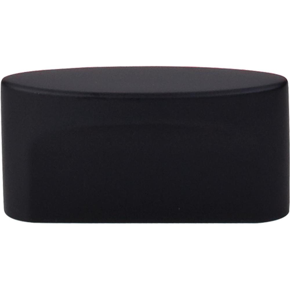 Top Knobs TK74 Oval Slot Knob Medium 1 1/2" - Flat Black