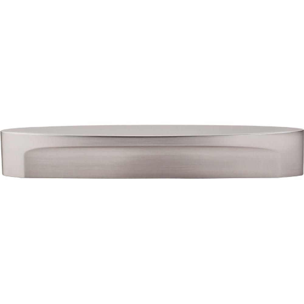 Top Knobs TK75 Oval Slot Knob Long 5" - Brushed Satin Nickel