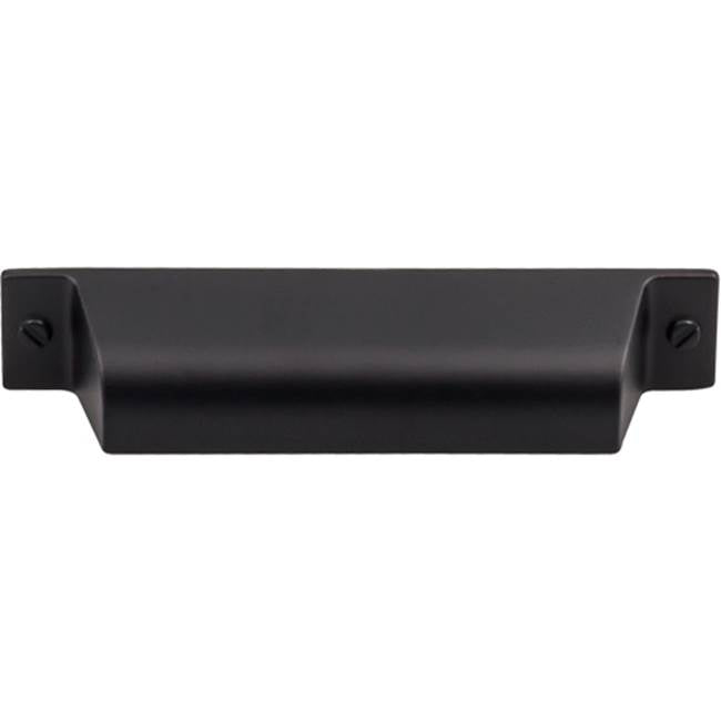 Top Knobs TK773 Channing Cup Pull 3 3/4 Inch (c-c) - Flat Black