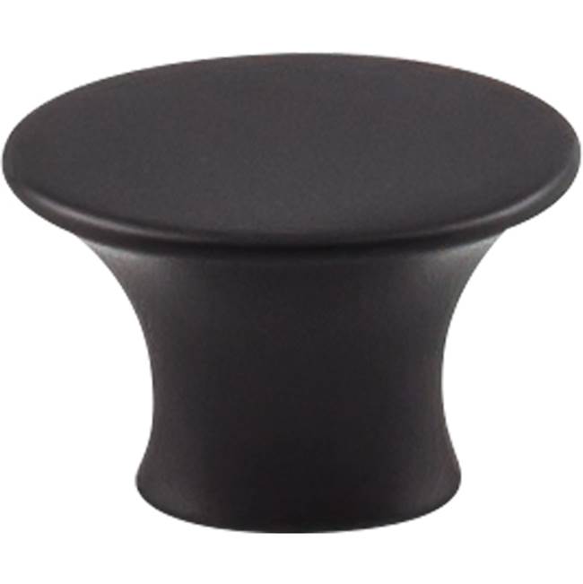 Top Knobs TK780 Edgewater Knob 1 5/16 Inch - Flat Black