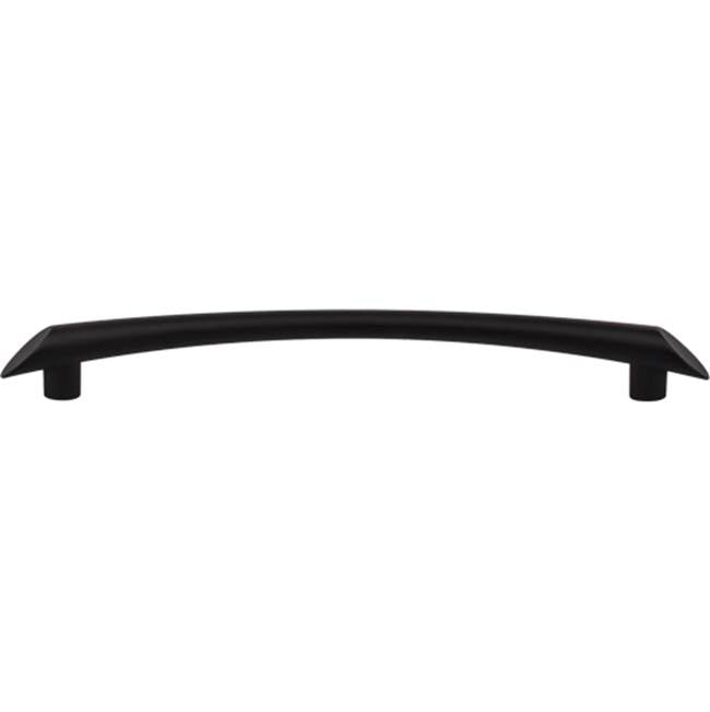 Top Knobs TK785 Edgewater Pull 7 9/16 Inch (c-c) - Flat Black