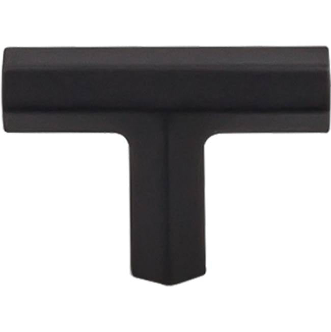 Top Knobs TK790 Lydia T Shape Knob 1 3/4 Inch - Flat Black