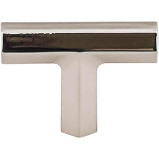 Top Knobs TK790 Lydia T Shape Knob 1 3/4 Inch - Polished Nickel