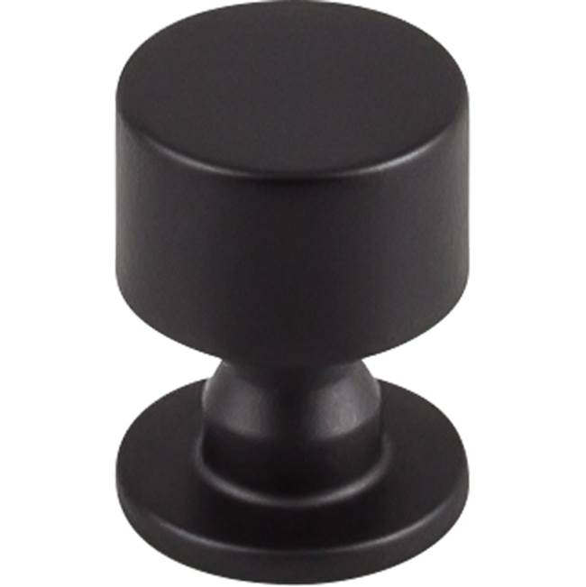 Top Knobs TK820 Lily Knob 1 Inch - Flat Black