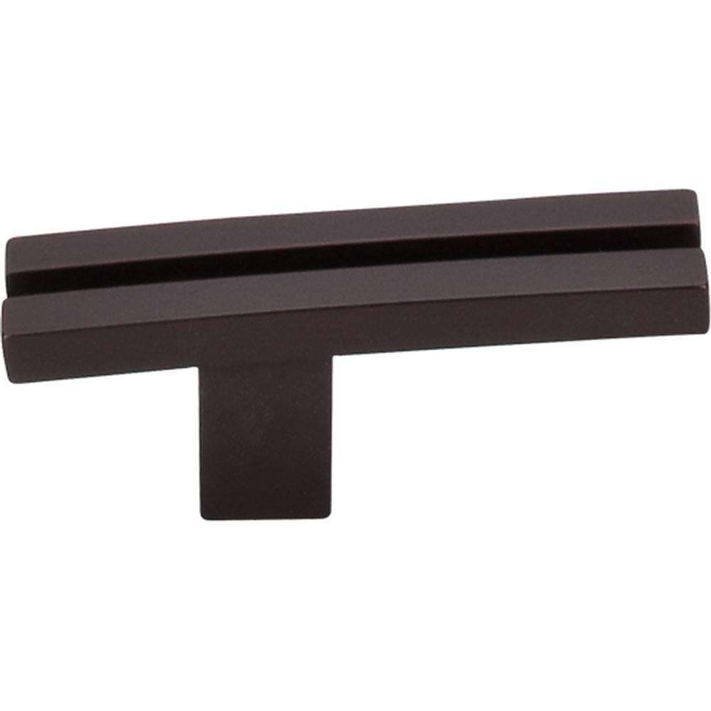 Top Knobs TK82 Inset Rail Knob 2 5/8" - Oil Rubbed Bronze