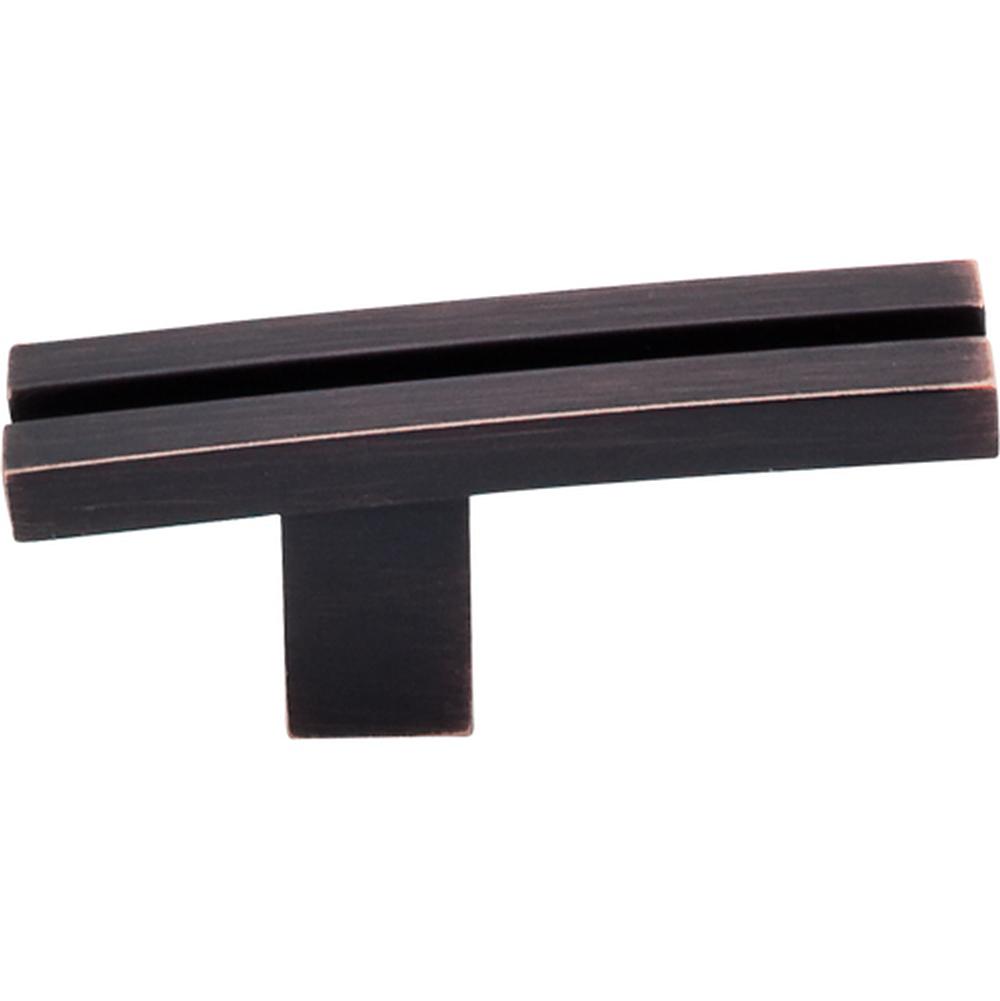 Top Knobs TK82 Inset Rail Knob 2 5/8" - Tuscan Bronze