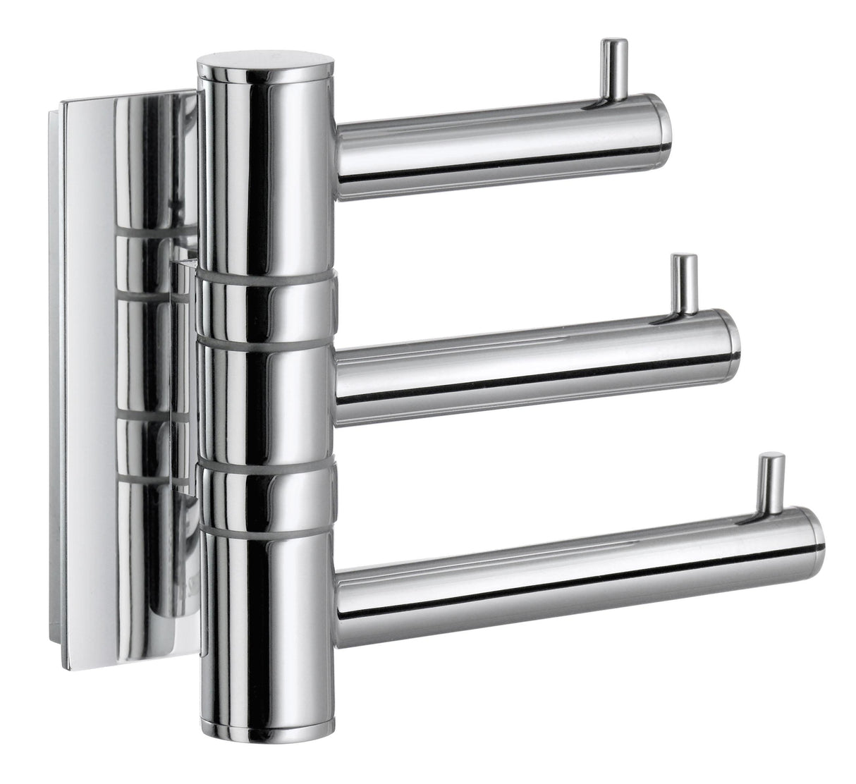 Smedbo Pool Swing Arm Triple Hook in Polished Chrome